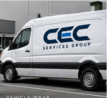 CEC Services Group branded service van concept from the company brand board